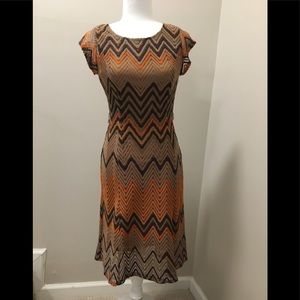 Sharagano Summer Midi Dress EUC